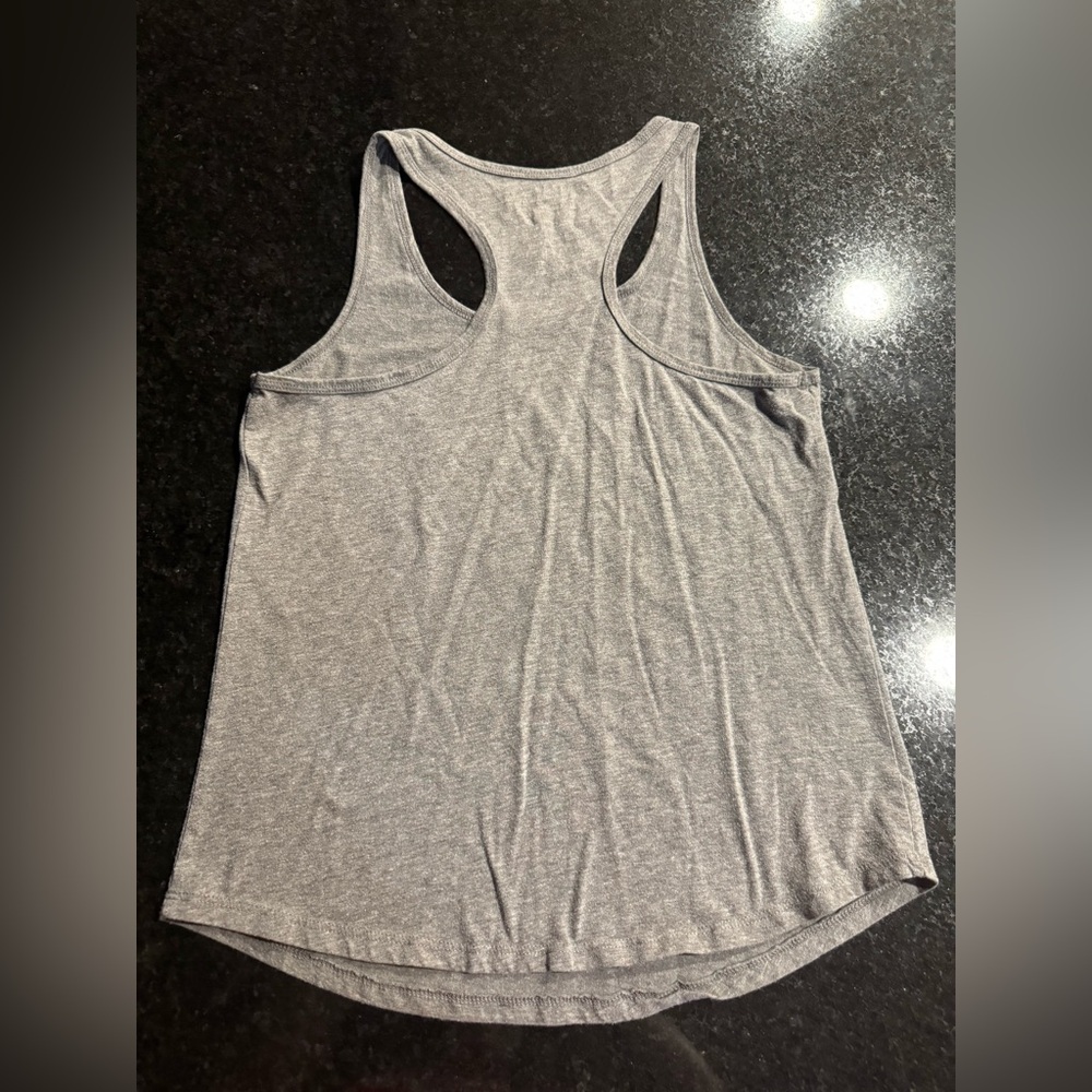 Grey Racerback Graphic Tank - Picture 2 of 3